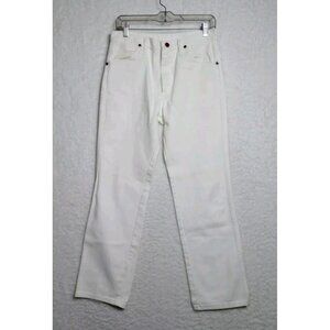 Wrangler Men's 31x30 Slim Fit Cowboy Cut 100% Cotton Jeans White 936WHI